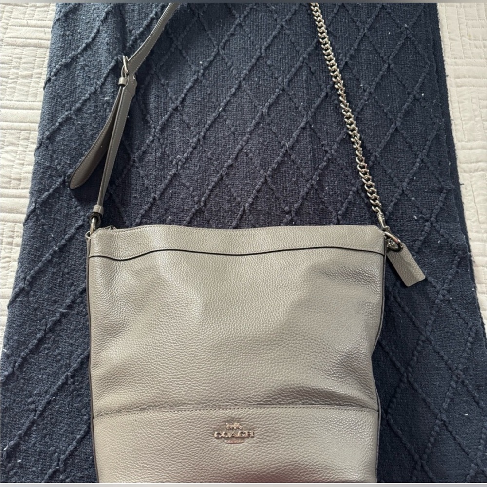Coach Gray Shoulder Bag
